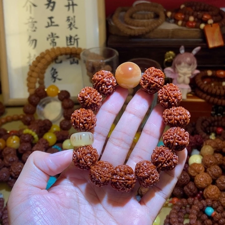 吊坠金刚菩提186玉化棕珠棕扣