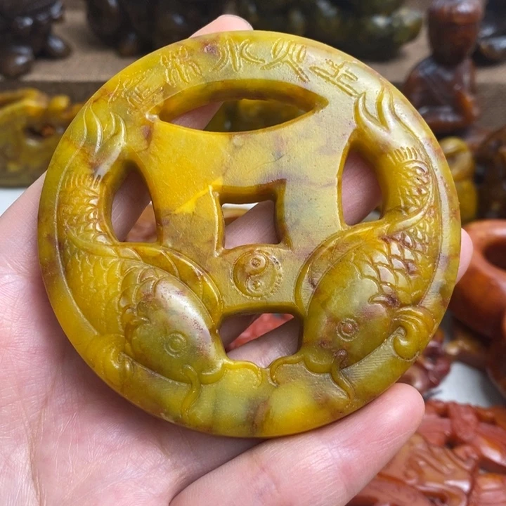 蛇纹石玉未镶嵌颈饰137