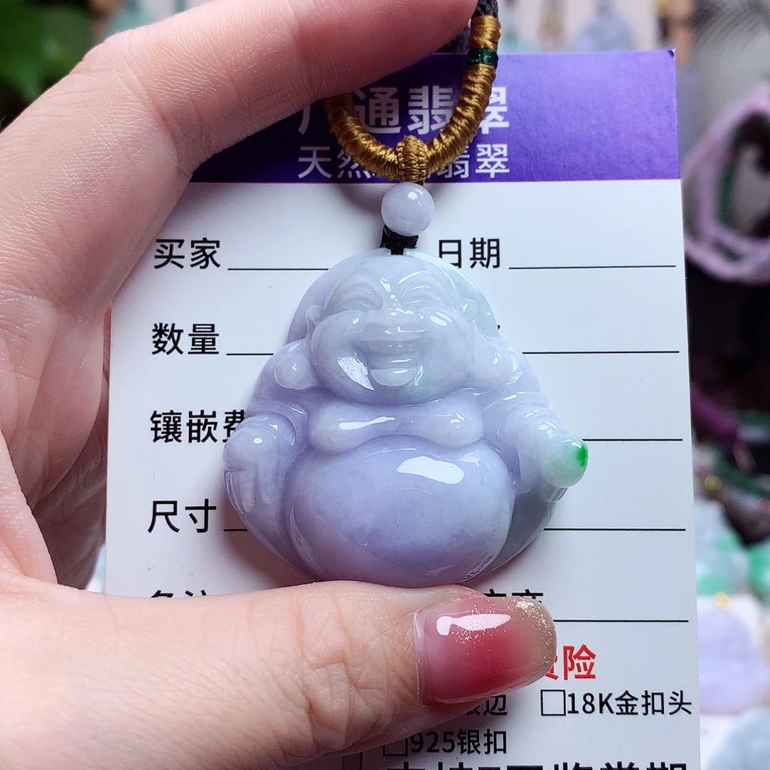 颈饰未镶嵌翡翠佛公23