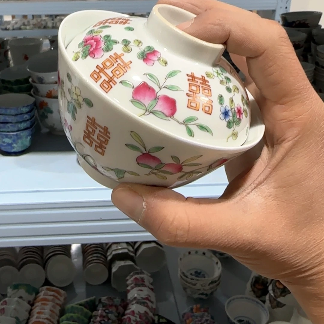 瓷片摆件手绘瓷器全部处理