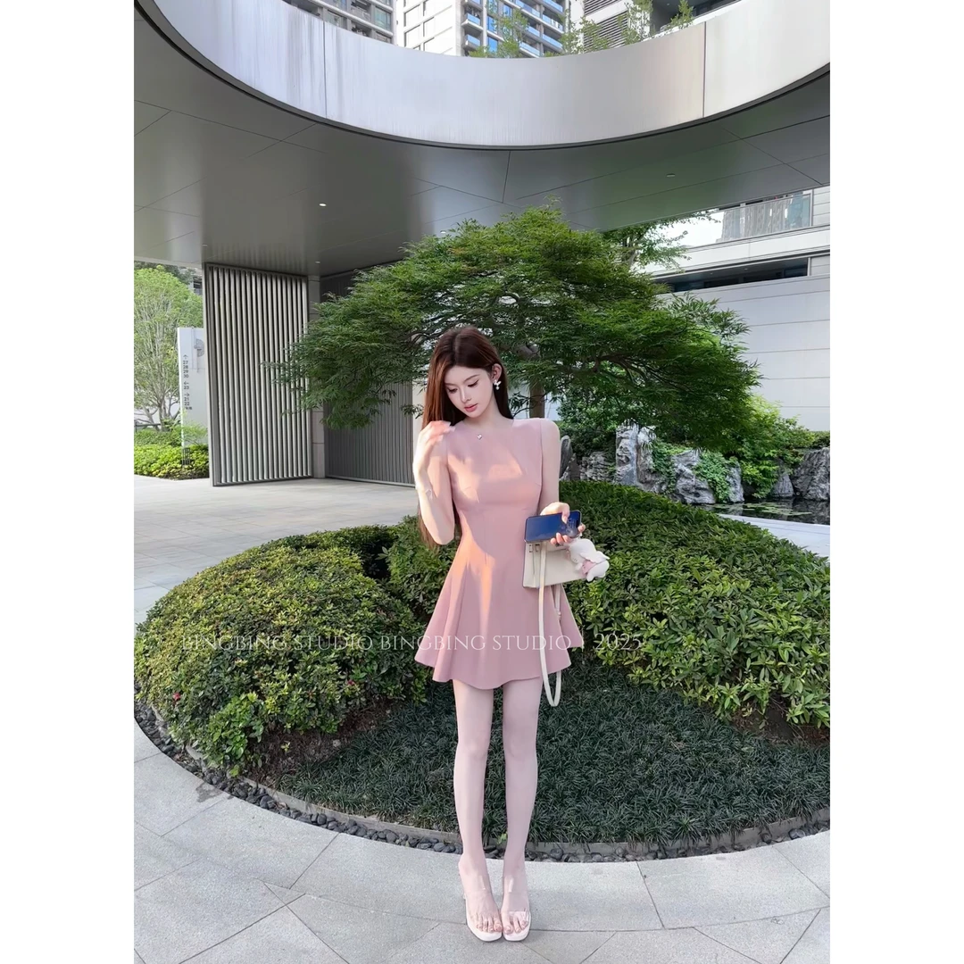 冰冰铭顺「韩系千金」时尚气质百搭轻奢洋气减龄连衣裙BBX5LYQ2623