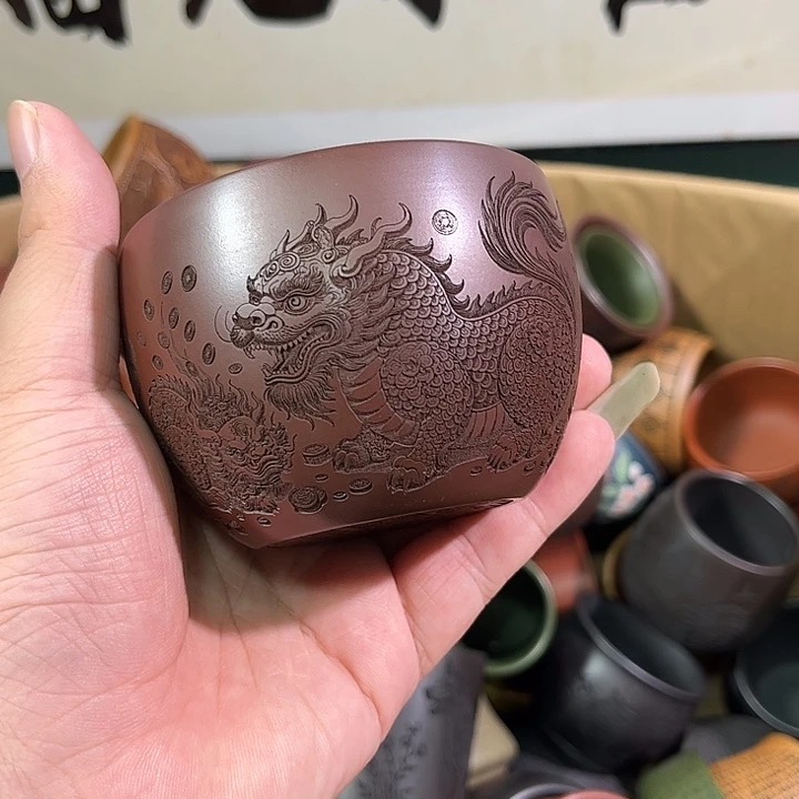 茶杯紫砂全手工紫砂主人杯