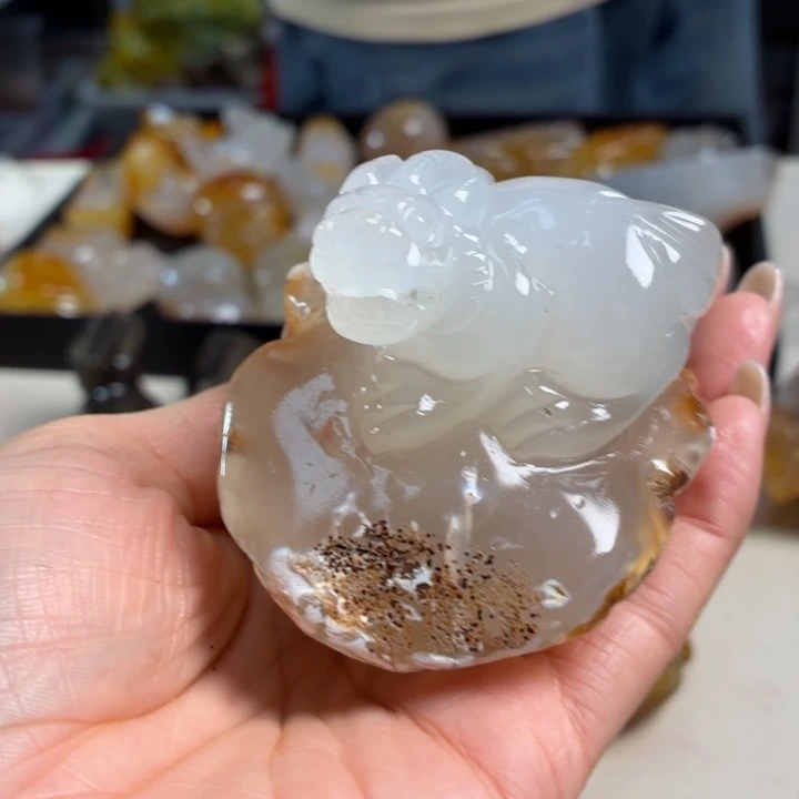 玛瑙/玉髓未镶嵌吊坠(不含链)