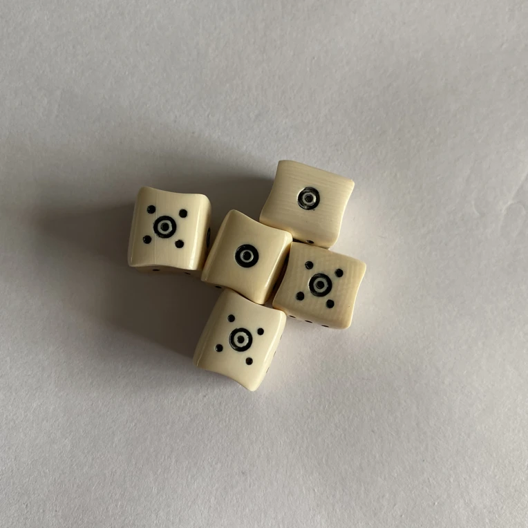 猛犸象牙吉祥天母骰子文玩配饰19