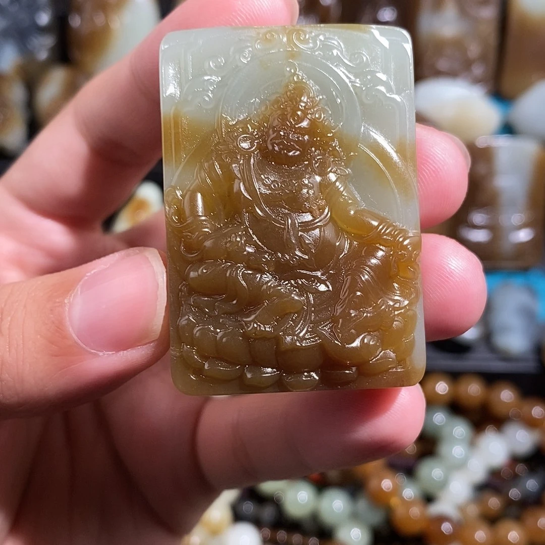 和田玉未镶嵌挂件