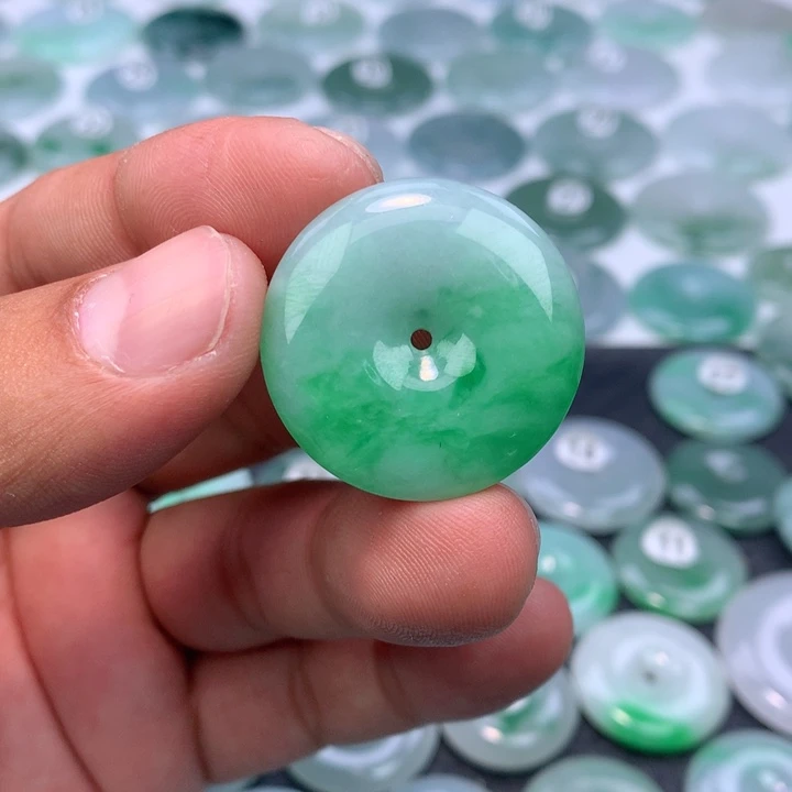 颈饰未镶嵌翡翠缅甸天然A货翡翠29.5-6.0