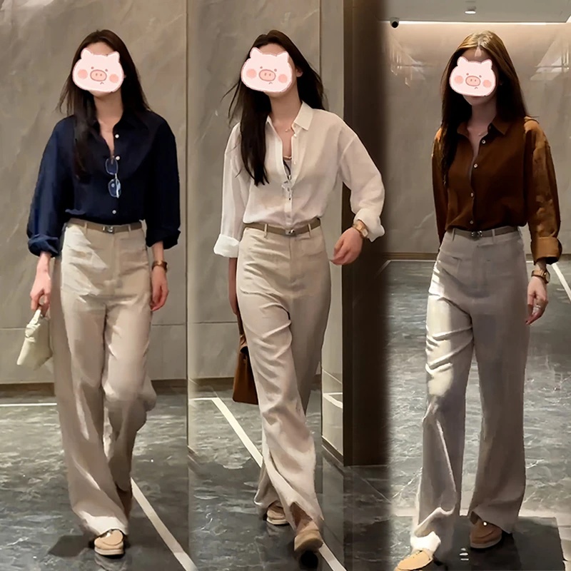 韩系设计感露肩纯色长袖t恤女早秋新款气质高级感修身显瘦两件套