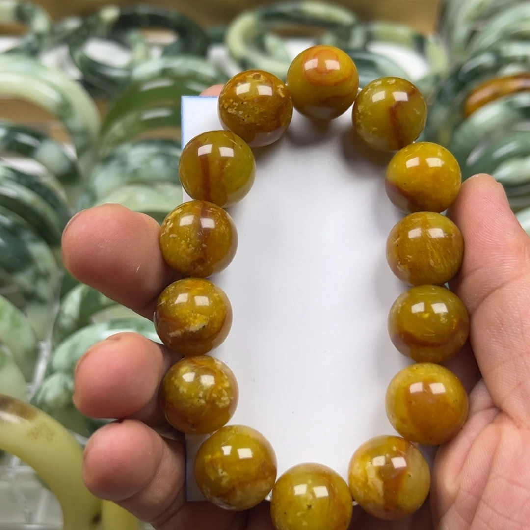 透闪石-蛇纹石玉未镶嵌手镯