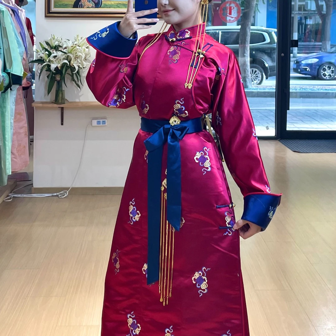 女士新款四季款民族服饰传统袍子200925