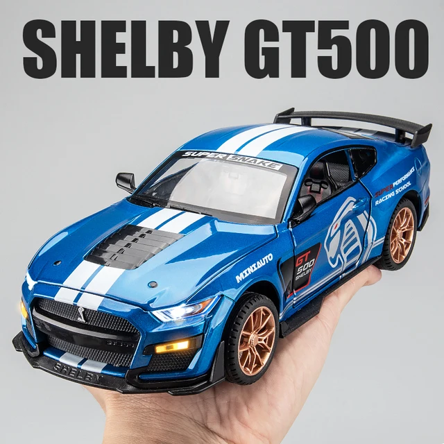 福野马GT500合金汽车模型彷真谢尔比肌肉跑车儿童玩具车模摆件