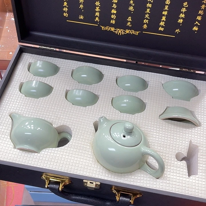 孤品茶具套装等。
