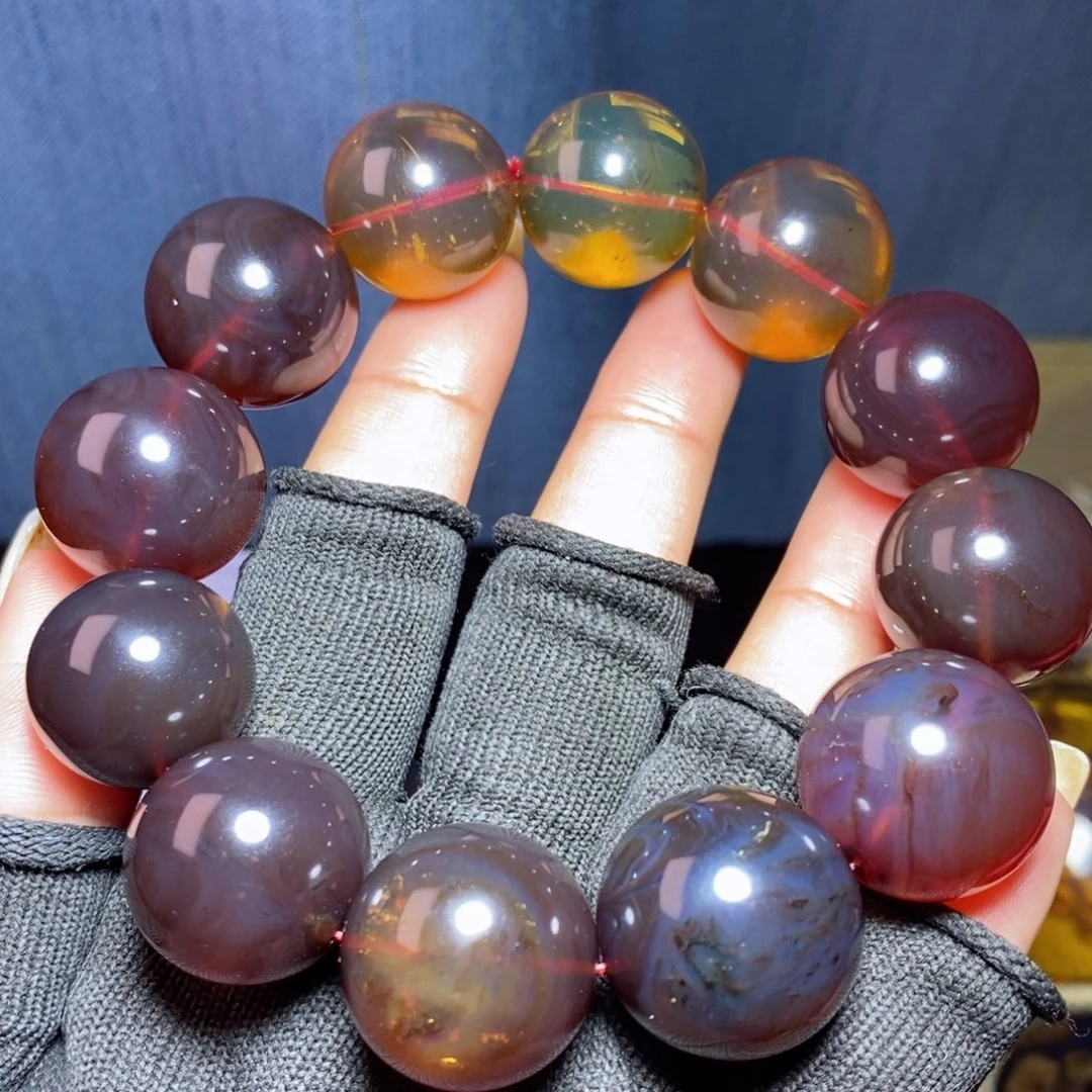 琥珀未镶嵌裸石21珠子