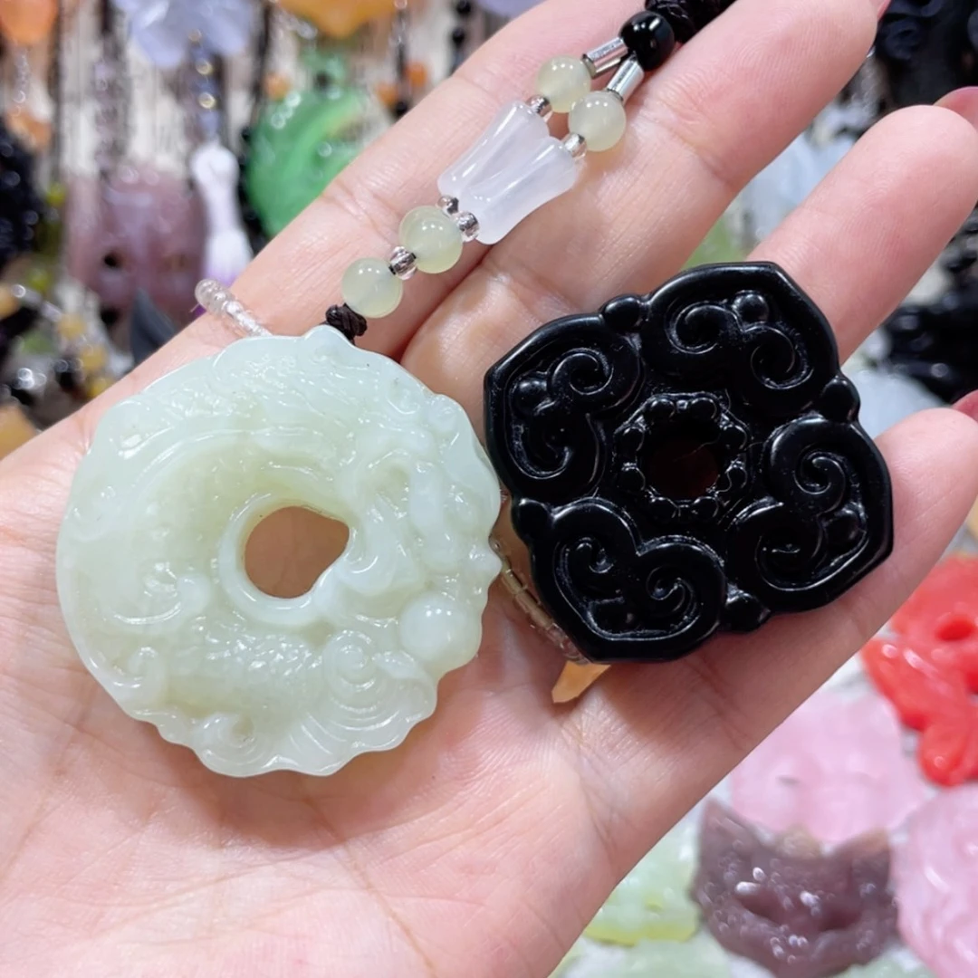 【闪购商品】未镶嵌岫玉颈饰20吊坠