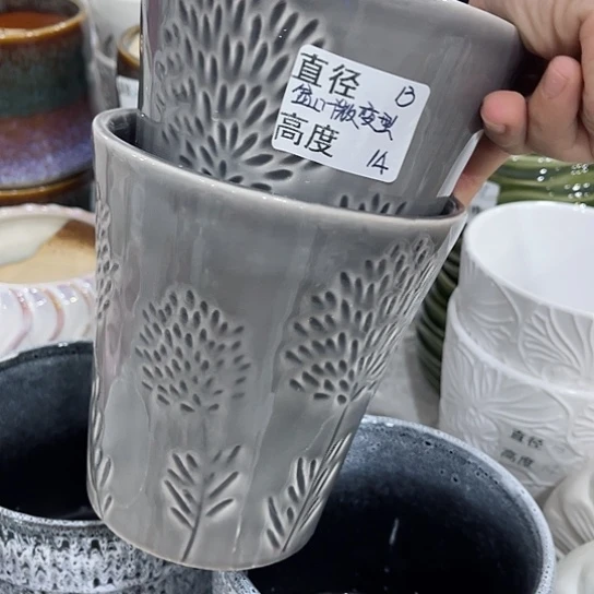 多肉绿植陶瓷花盆9.9包邮，有孔