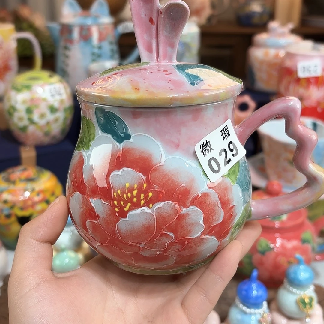 景德镇手绘高温釉下彩陶瓷茶具