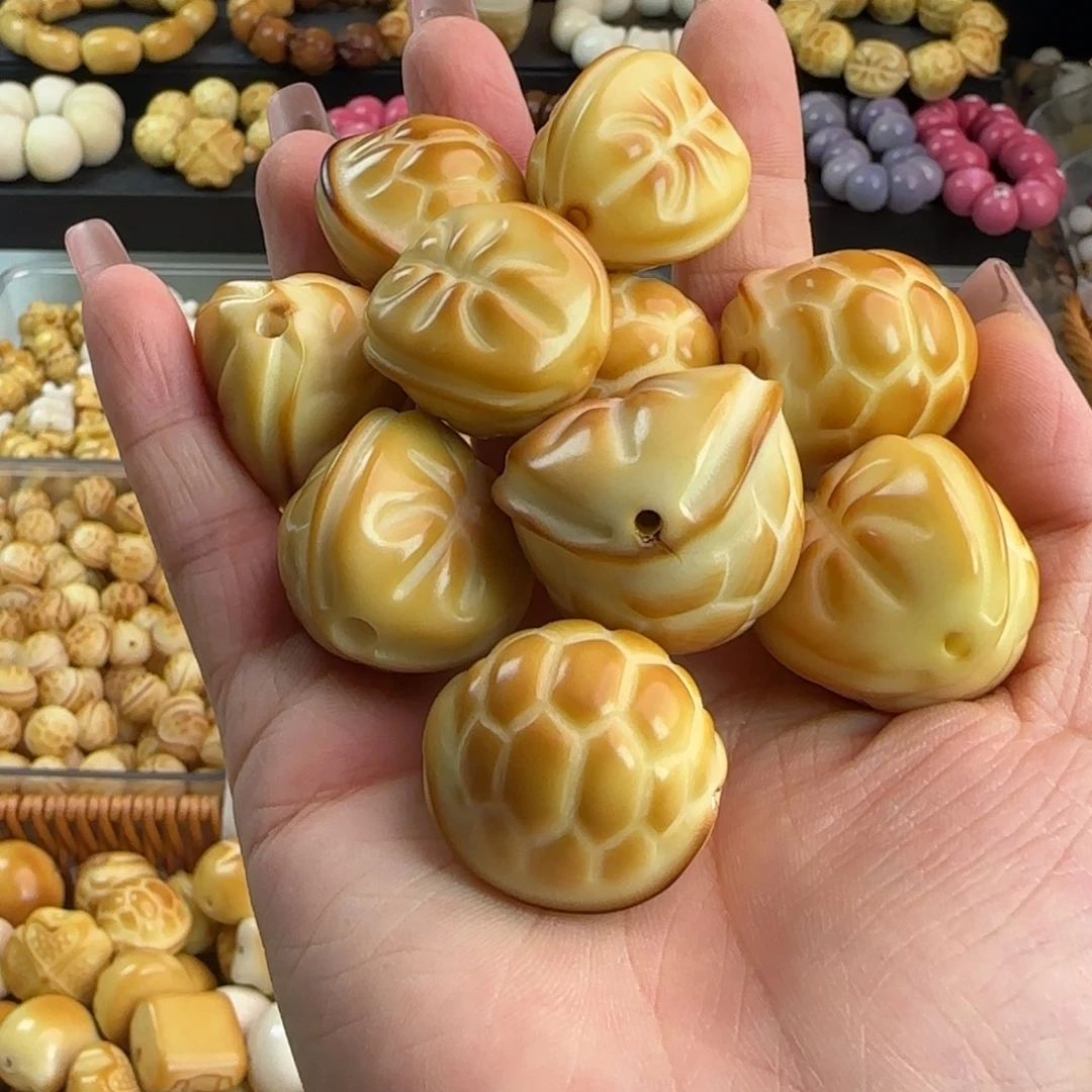 吊坠菩提根/象牙果微瑕牙果卡27-30炭烤富甲2颗
