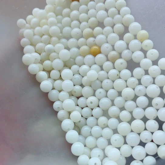 吊坠白玉菩提瑕疵8白玉圆珠260颗