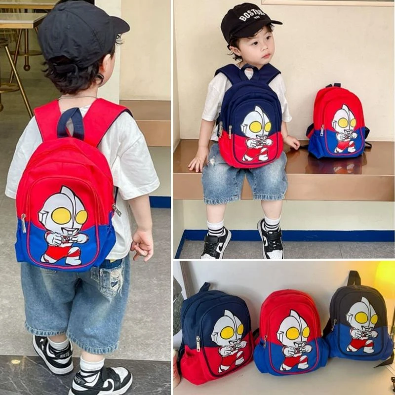 奥特曼书包男幼儿园可爱宝宝轻便儿童出行背包男孩外出旅游双肩包