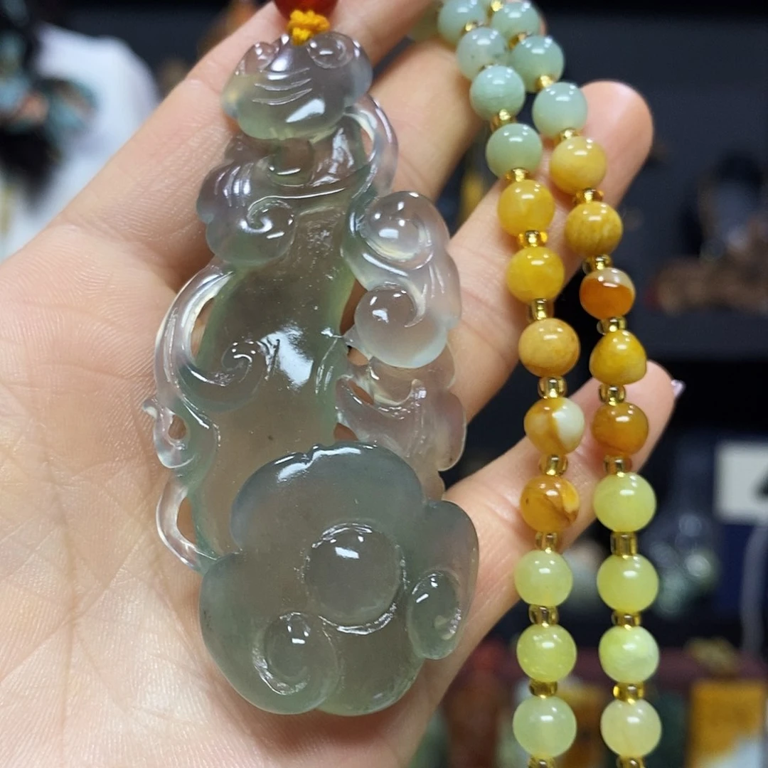 岫玉未镶嵌挂件挂件
