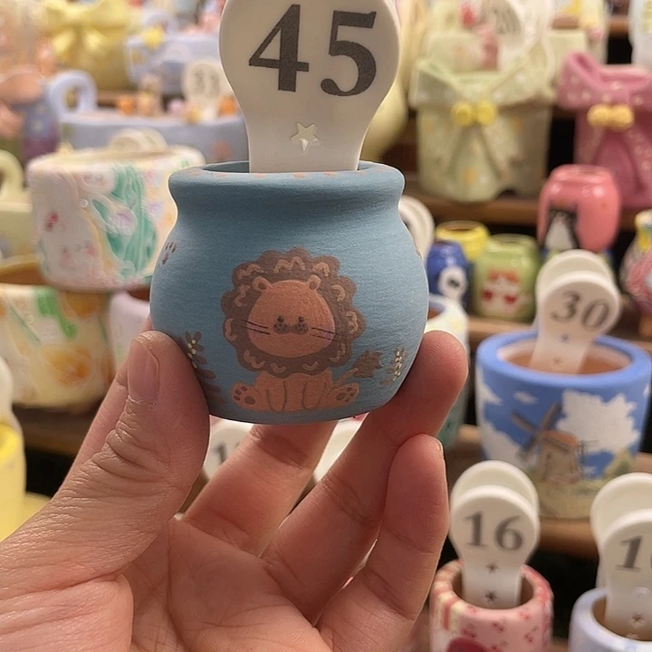45……手工手绘花盆