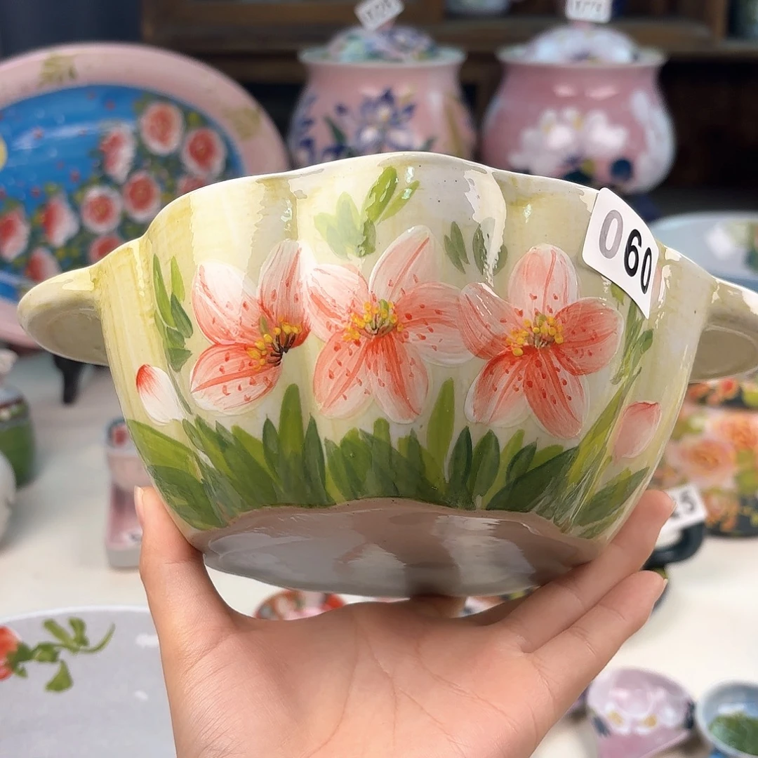 景德镇手绘高温釉下彩陶瓷茶具