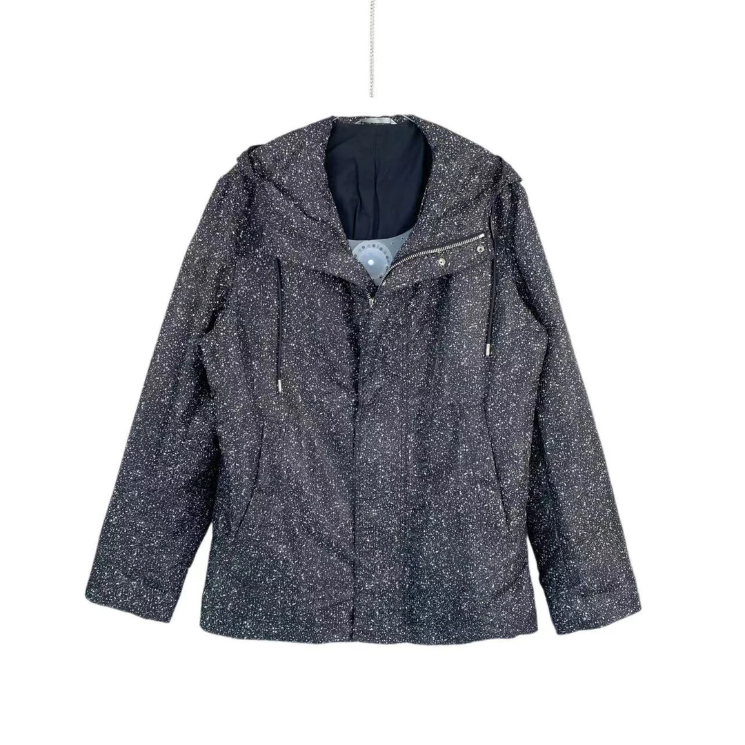 99新 DIOR/迪奥 AA2928 锦纶 黑色连帽冲锋衣 50码