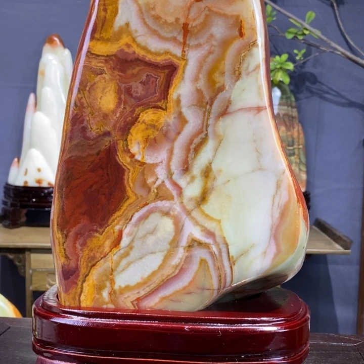 石材伊朗古青石摆件