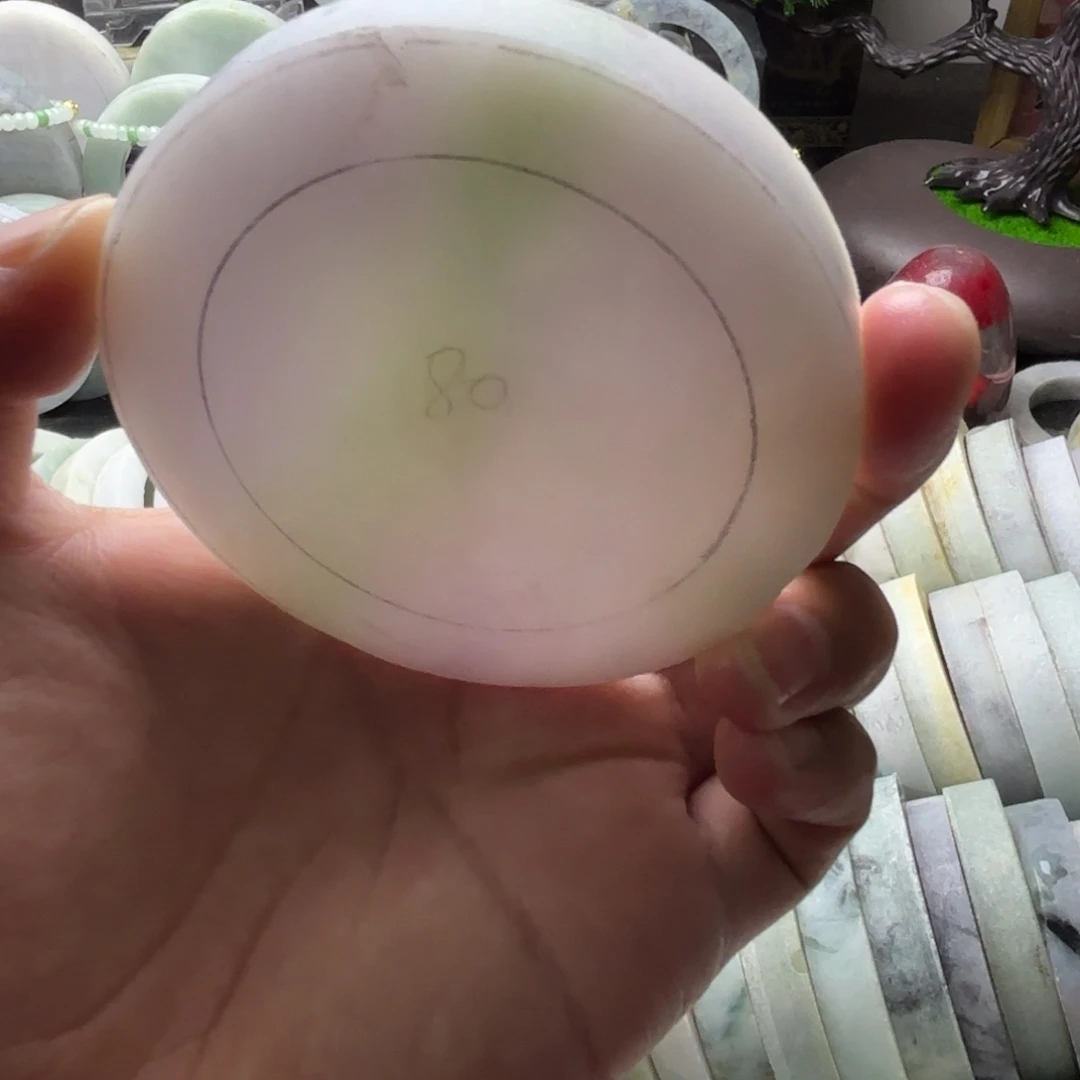 朴***花未镶嵌定制翡翠翡翠手镯定制