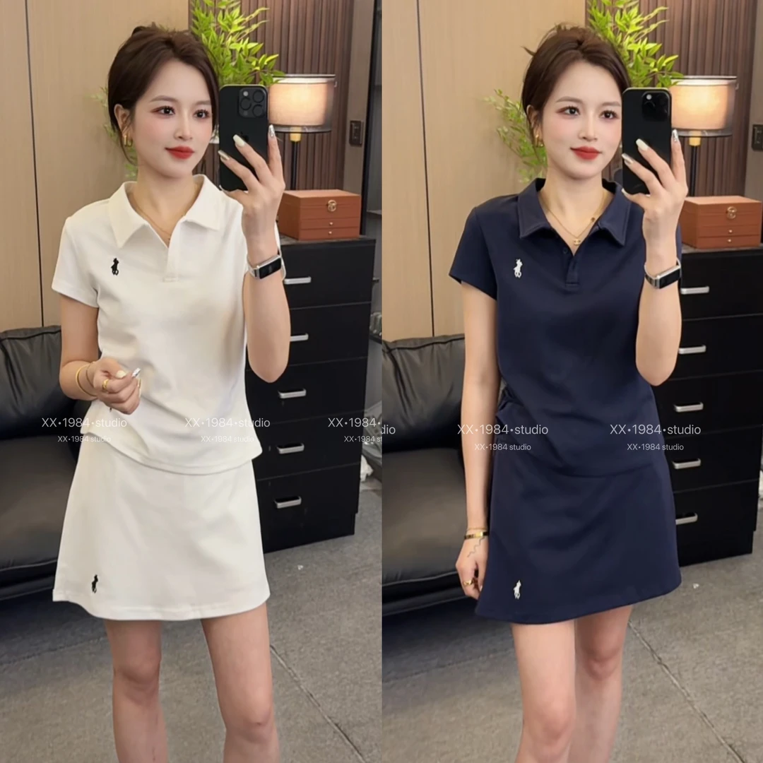 1984 精选【海蓝天空】夏季百搭休闲显瘦运动套装