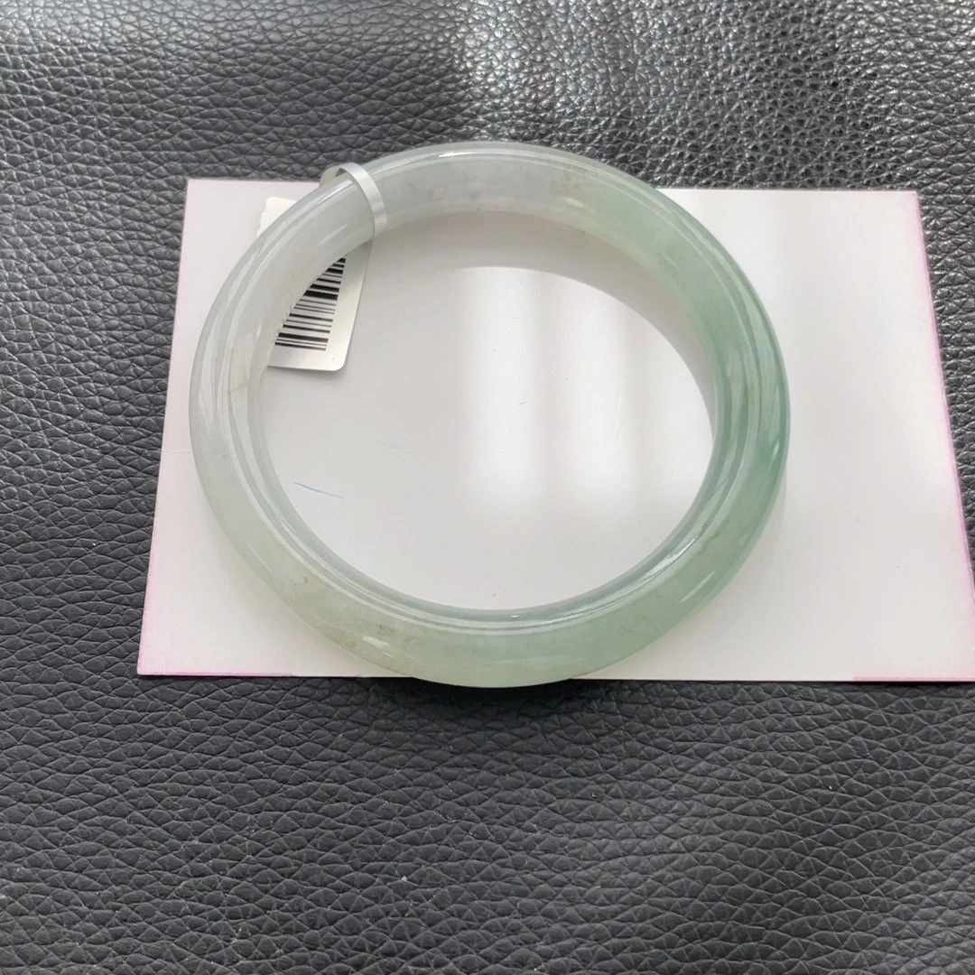 翡翠未镶嵌手镯48号56.6圆条