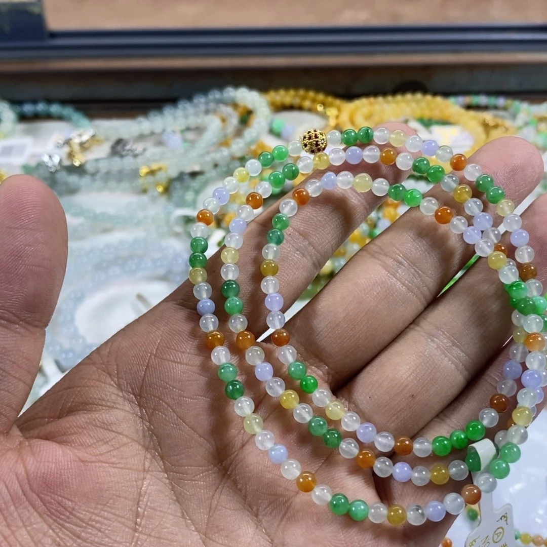 定制翡翠未镶嵌小***g缅甸翡翠a货卡4