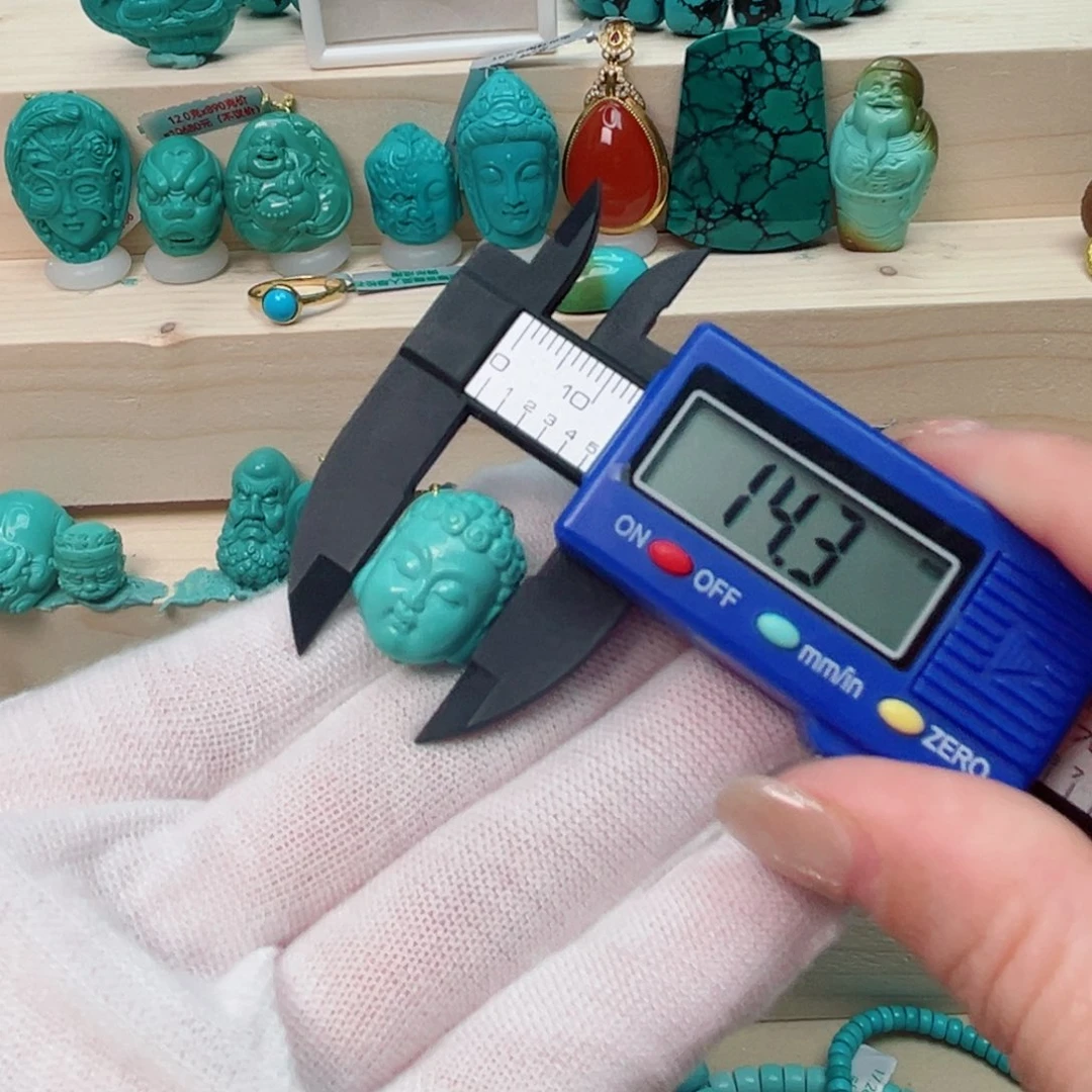 绿松石佛首未镶嵌