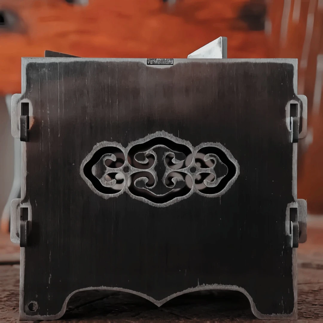 福利100型碳钢茶炉升级加厚拆卸折叠便携中式耐用煮茶烧烤架迷你