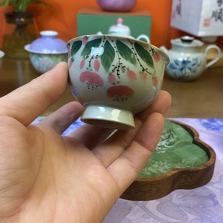 茶杯花口主人杯花蕊