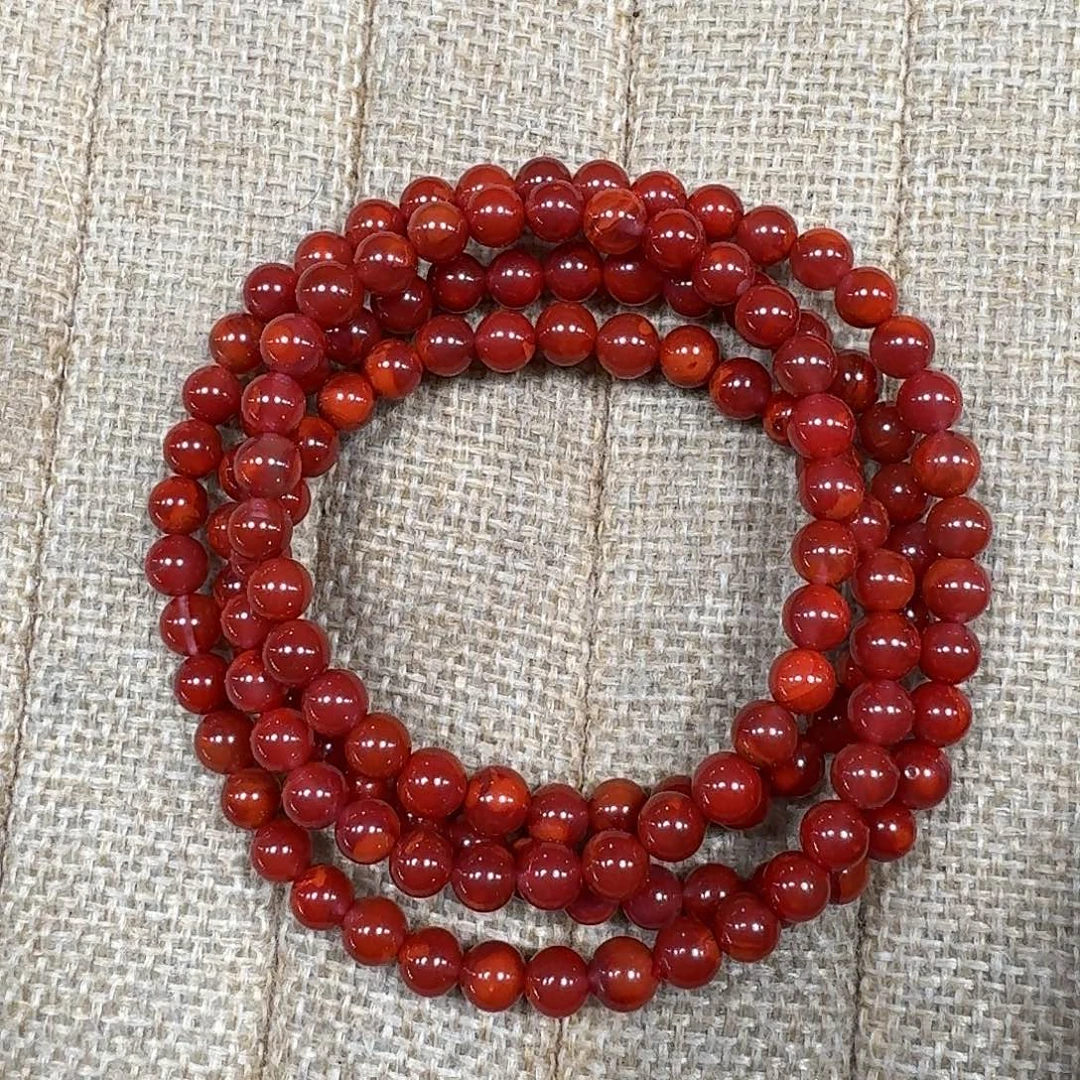 南红玛瑙未镶嵌手链项链多圈原矿南红瓦西牛血红5大加