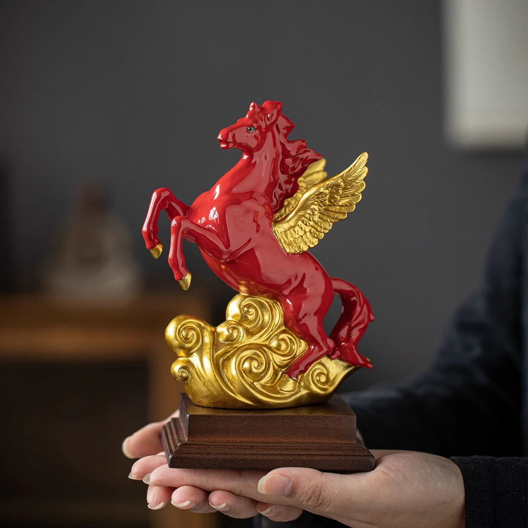 陶瓷创意茶宠摆件高档家居客厅茶室装饰工艺品生肖吉祥物开业送礼