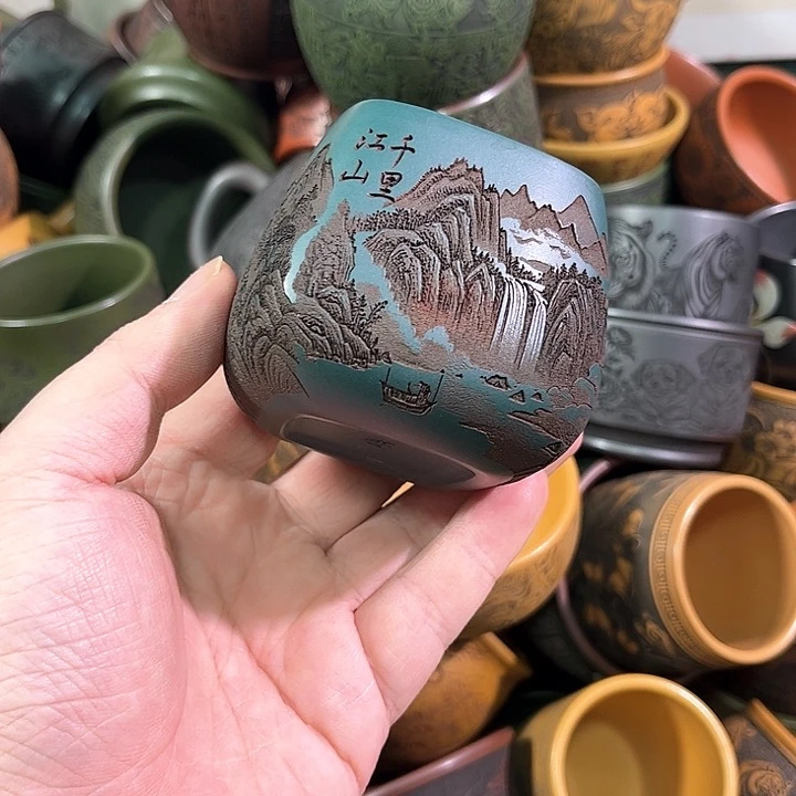 茶杯紫砂全手工紫砂主人杯