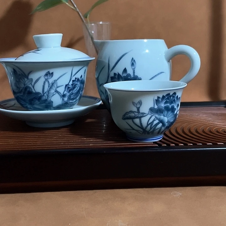160复古荷花加公杯加6个杯子