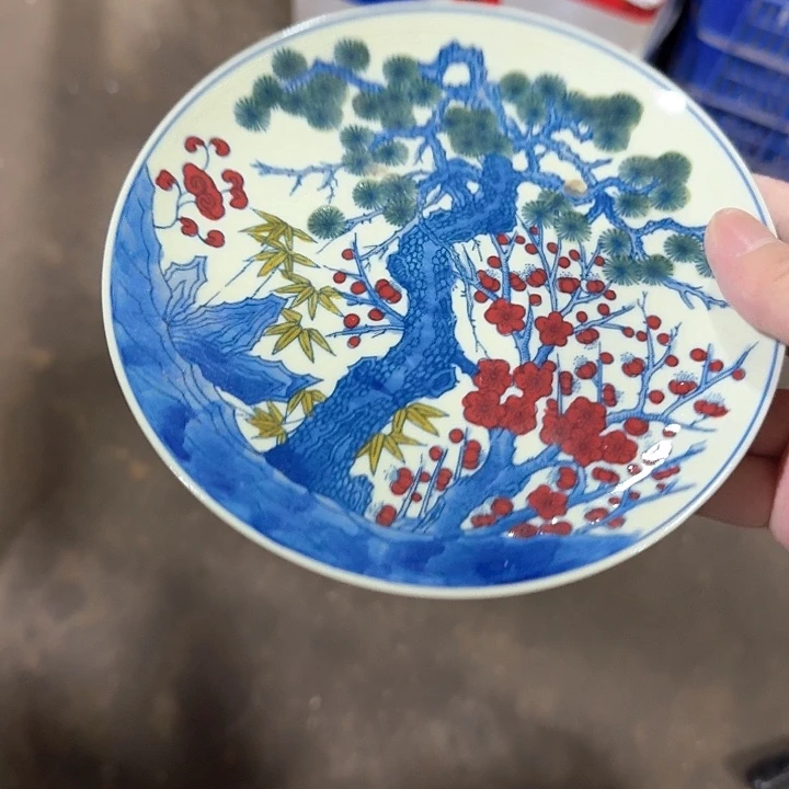 景德镇瓷厂精品陶瓷高足果盘