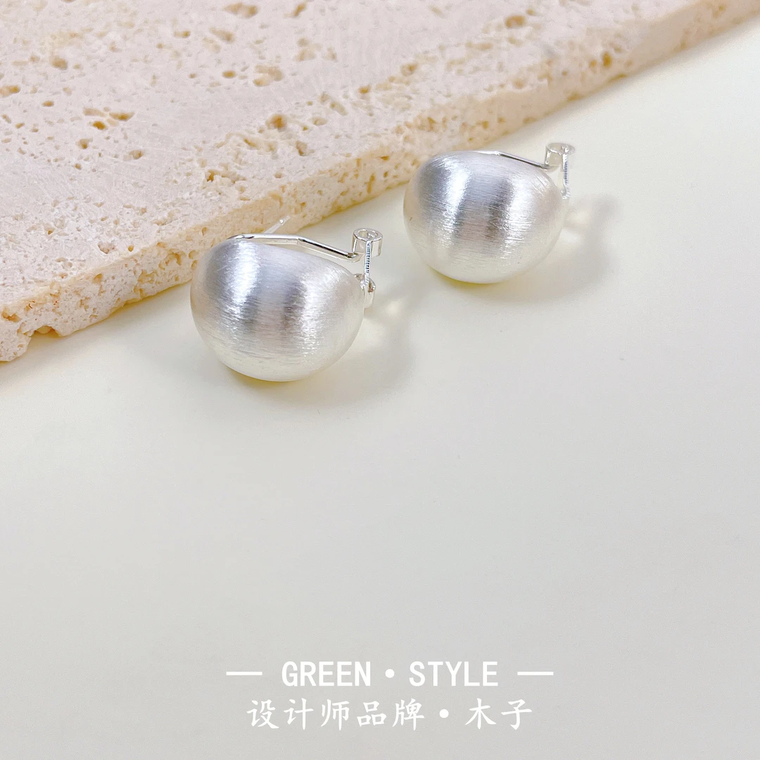 铜合金耳饰 【新款拉丝耳钉】气质时尚轻奢韩版小众简约百搭-G12