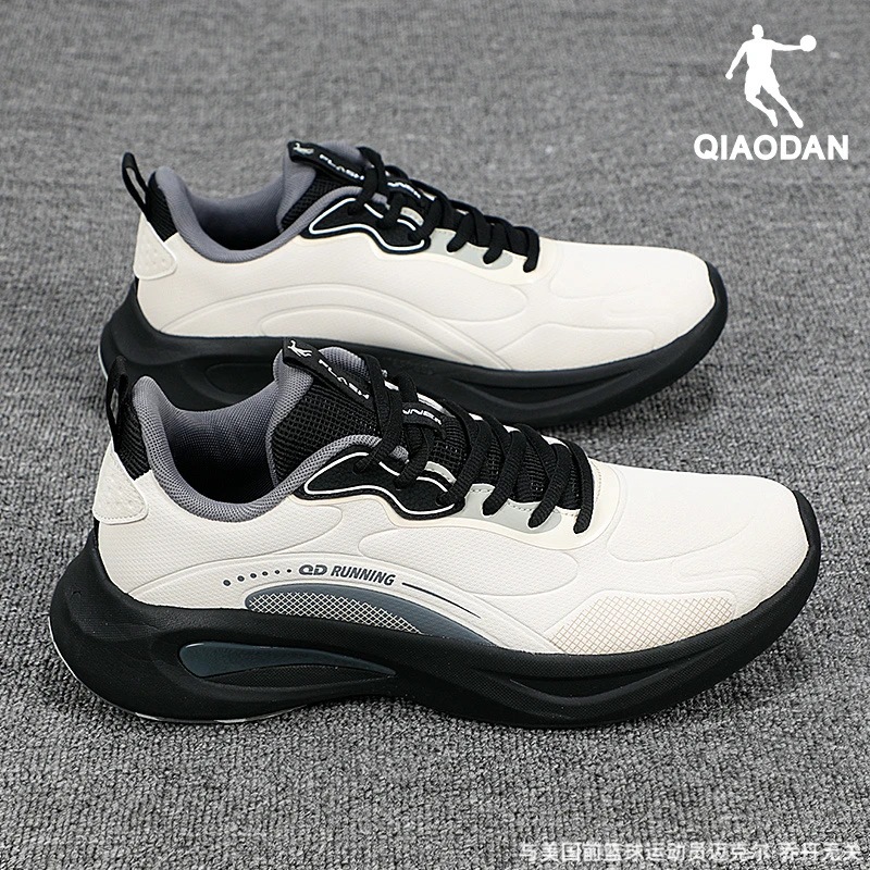 乔丹男鞋运动鞋男2025秋季新款皮面防水减震休闲鞋轻便防滑跑步鞋