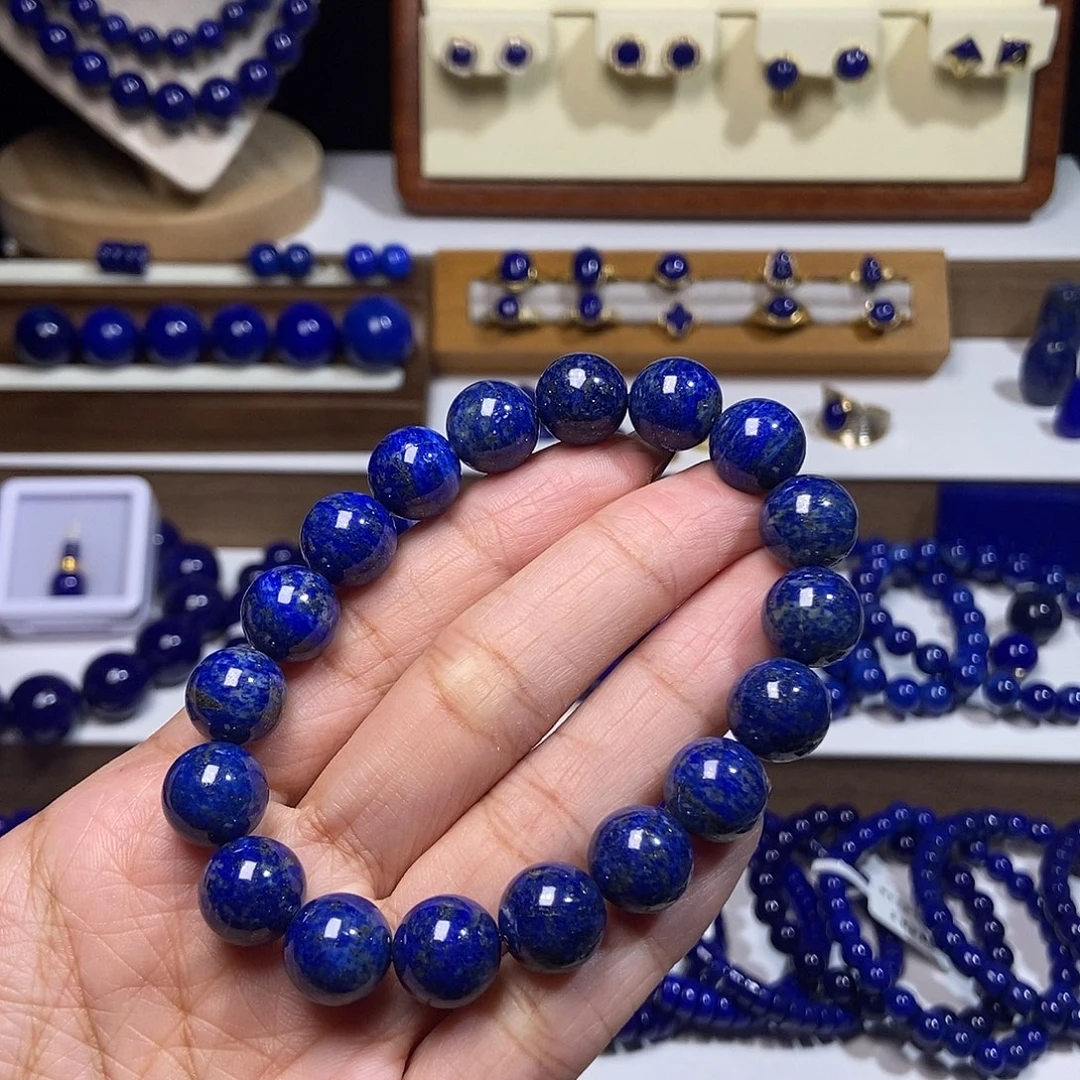 青金石未镶嵌单圈手串11mm+