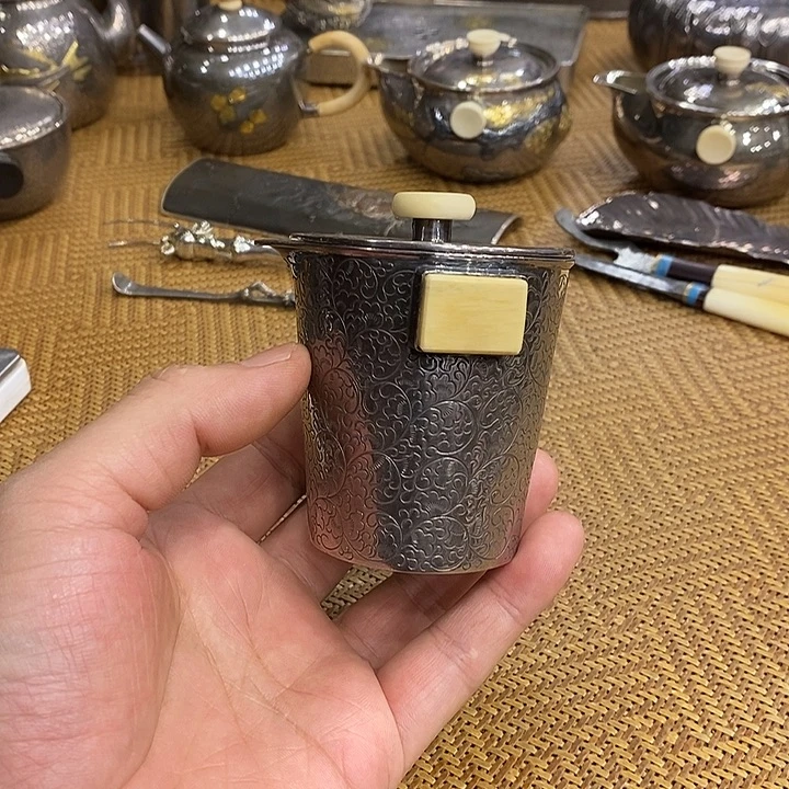 蛇***子纯银银壶纯银银壶