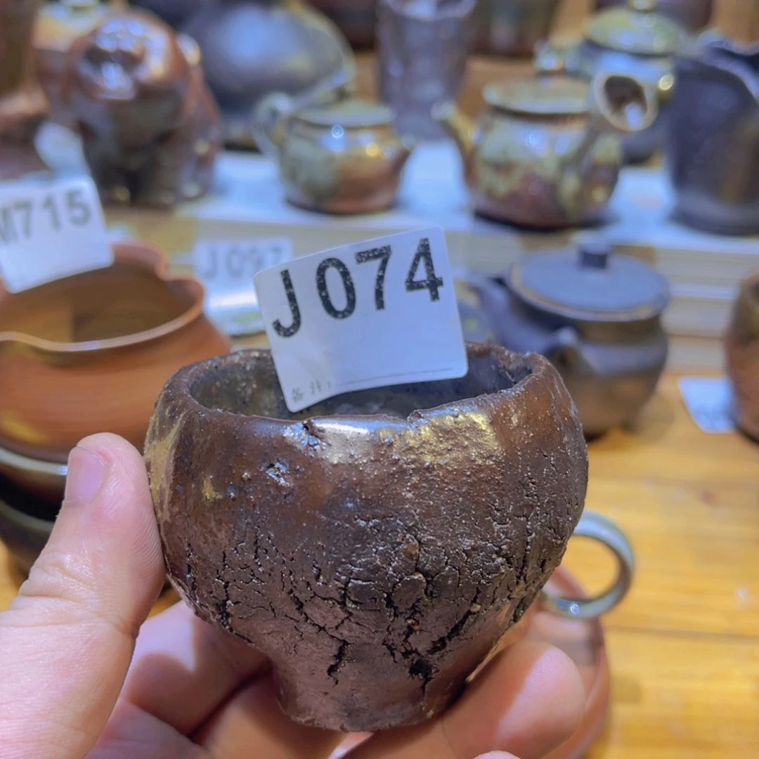 纯手工制作工艺（柴烧）裸烧j074