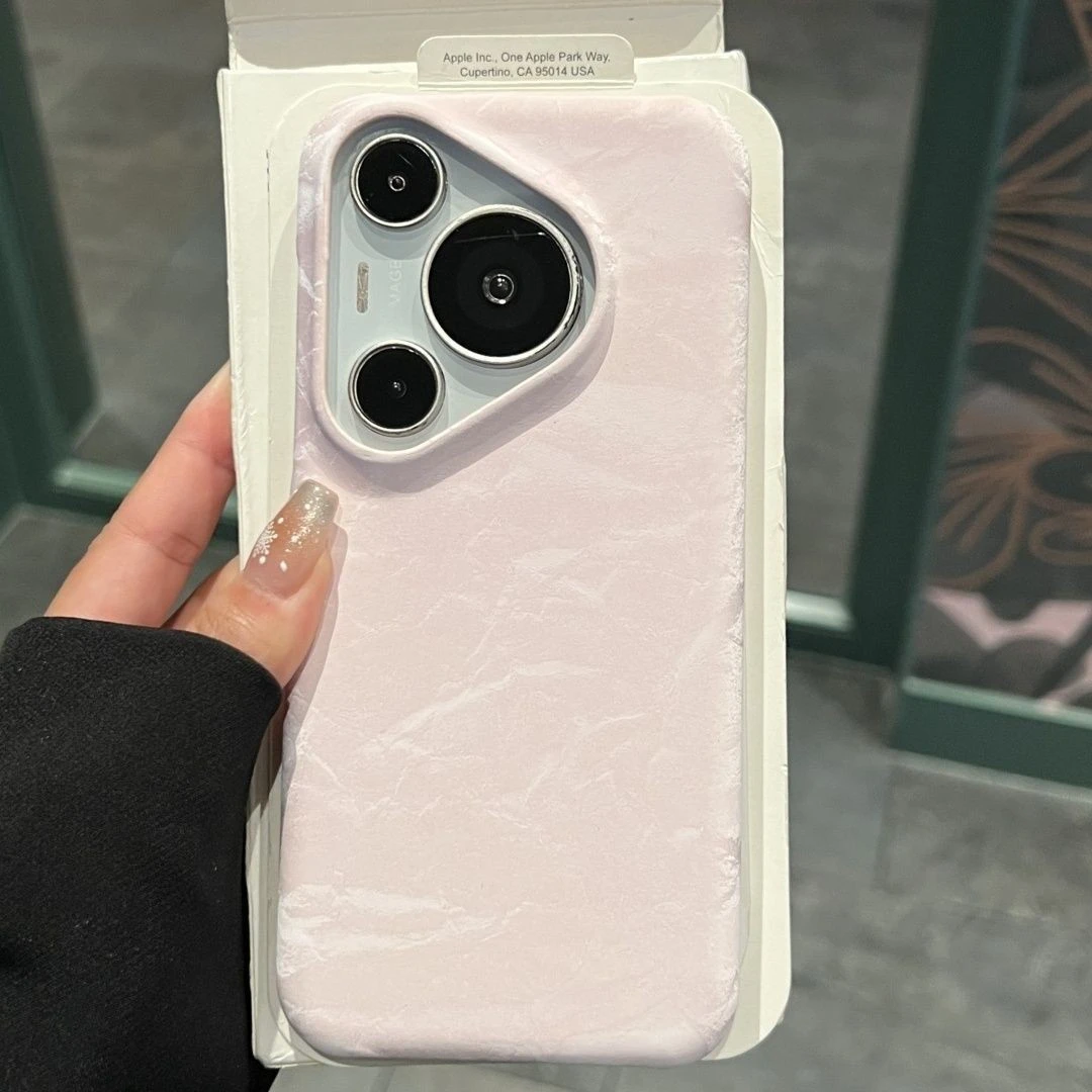 适用华为pura70手机壳新款丝绒半包p60高级感nova13防摔nova12pro