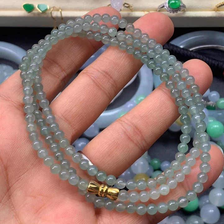 翡翠未镶嵌手链卡3.8