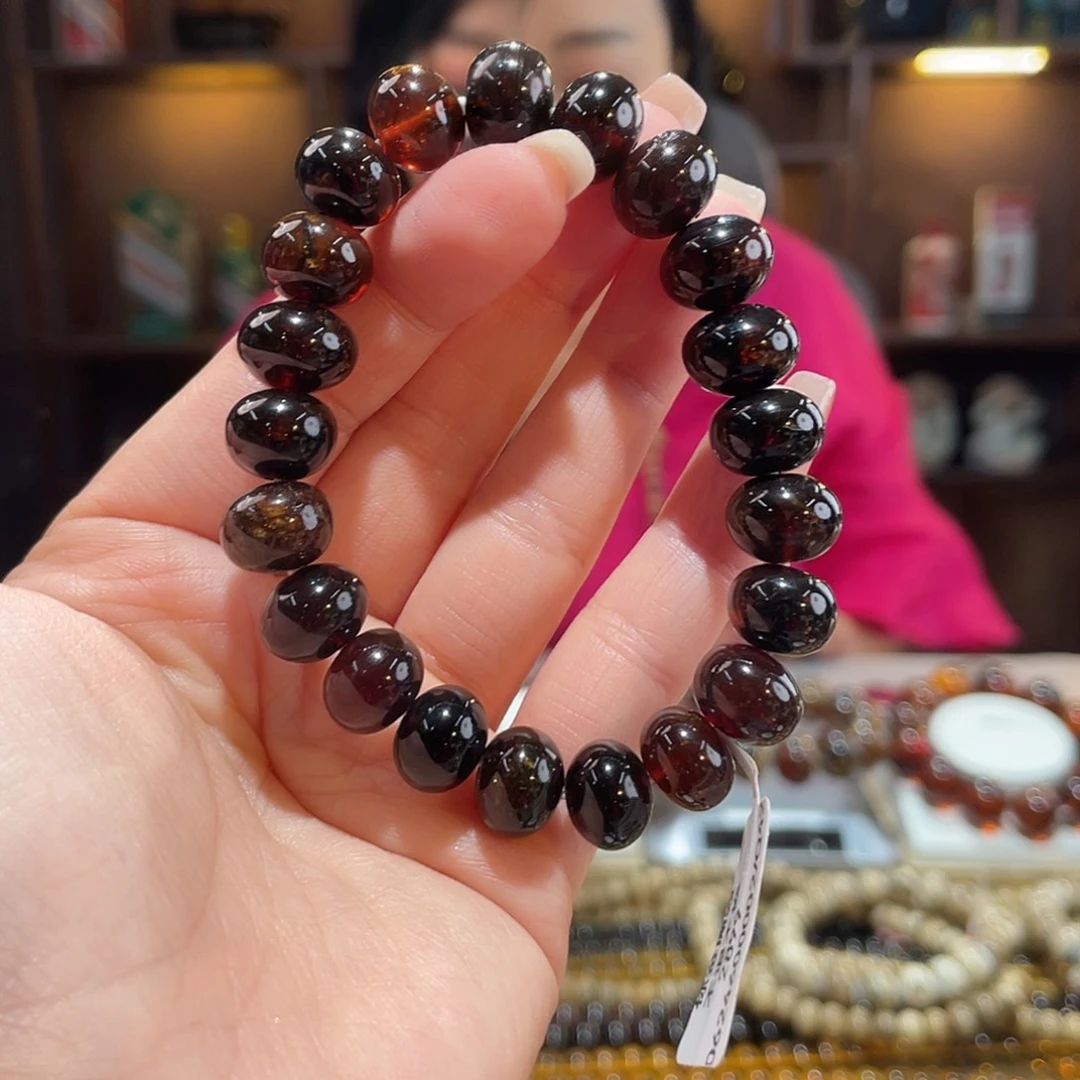 琥珀颈饰未镶嵌11m血翳