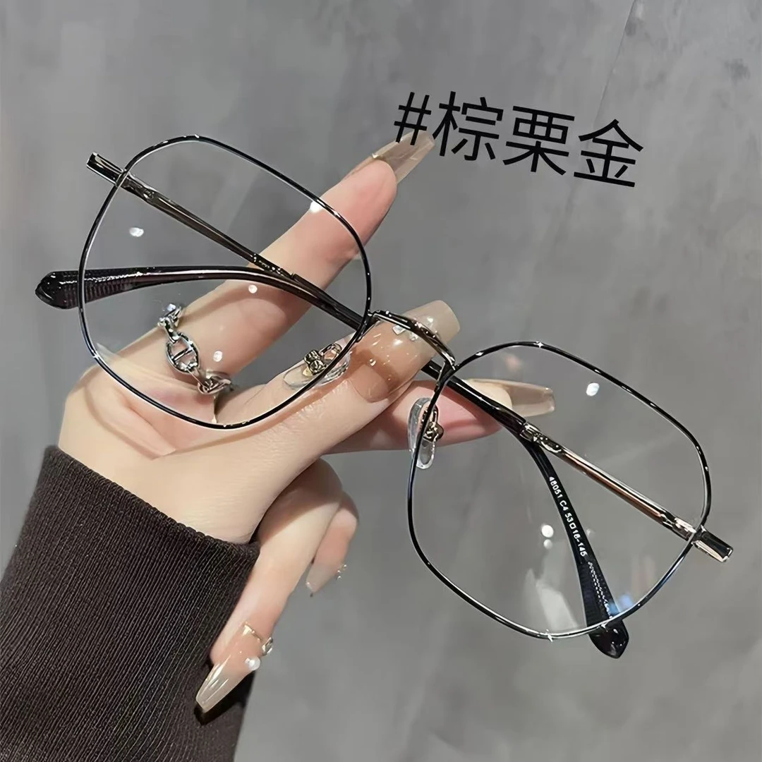 韩系网红款高颜值防蓝光眼镜配近视超轻大框显脸小早八素颜平光镜