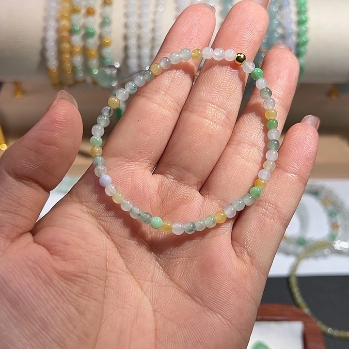 翡翠未镶嵌手链翡翠材质