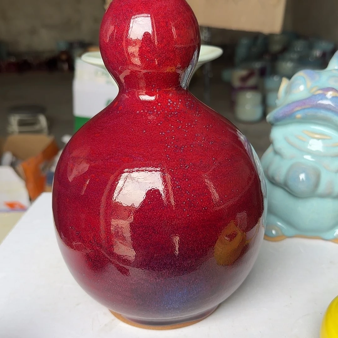 陶摆件郑家钧窑摆件微